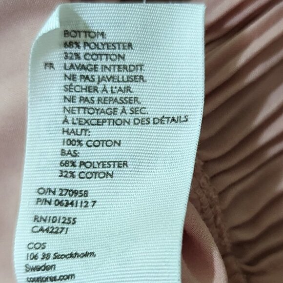 COS pink pleat panelled top 2 - Picture 4 of 8